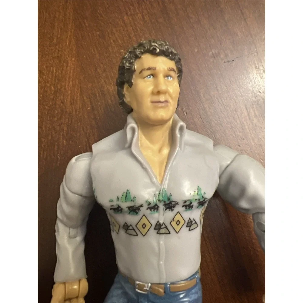 2001 WWF WWE Jakks Cowboy Bob‎ Orton Wrestling Figure Gray Shirt